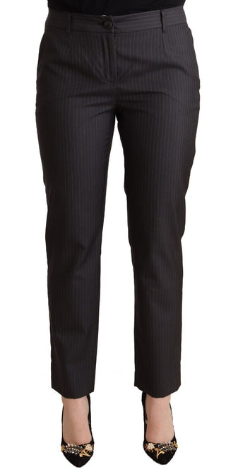 Elegant Tailored Virgin Wool And Silk Pants