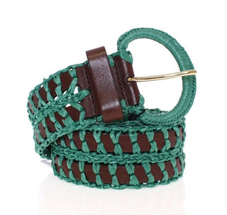 Enchanting Corset-style Woven Raffia Belt