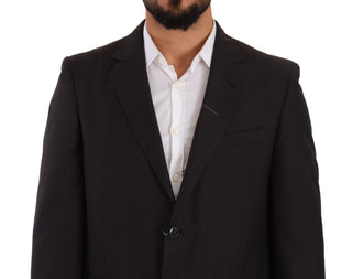 Sleek Grey 2-piece Mens Suit With Notch Lapels