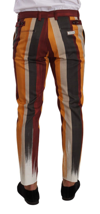 Multicolor Striped Skinny Pants