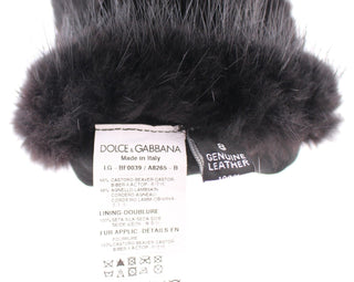 Elegant Elbow-length Beaver Fur Gloves