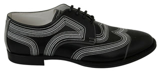 Elegant Black And White Derby Shoes