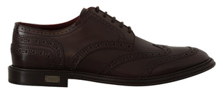 Brown Leather Oxford Wingtip Formal Derby