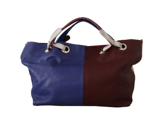 Chic Multicolor Leather Shoulder Tote Bag