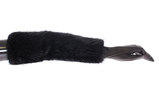 Elegant Elbow-length Beaver Fur Gloves