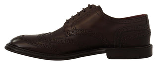 Brown Leather Oxford Wingtip Formal Derby