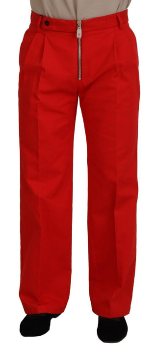 Stunning Red Mainline Cotton Pants