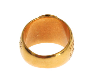 Glamorous Gold-plated Sterling Silver Ring