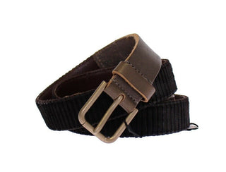 Elegant Leather-cotton Fusion Men's Belt