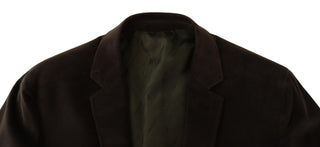 Brown Velvet Slim Fit Coat D&G Blazer