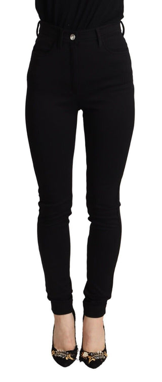 Elegant High-waisted Slim Fit Pants