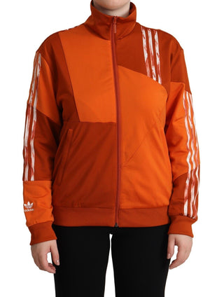 Orange Long Sleeves Full Zip Jacket
