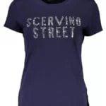 Scervino Street Clothing Blue / M Sparkling Crew Neck Tee in Blue