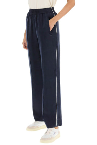 See By Chloe Earrings Blue / 38 piped satin pants