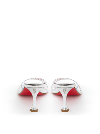 PVC Mules With Crystal Decoration