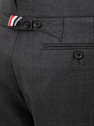 Elegant Grey Wool Bermuda Shorts