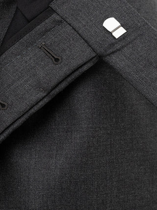 Elegant Grey Wool Bermuda Shorts