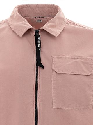 Dusty Pink Zip Overshirt