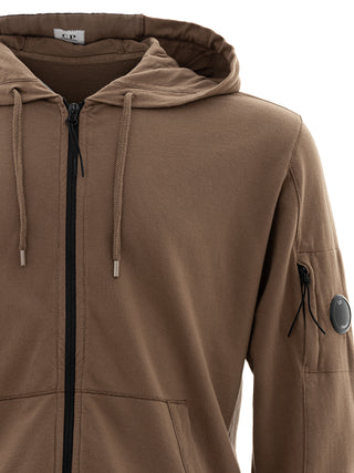 Brown Zip Up Hoodie