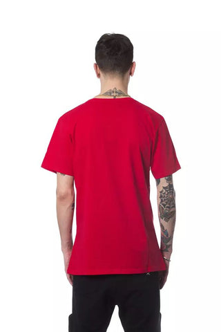 Red Cotton Men T-shirt