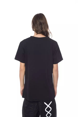 Black Cotton Men T-shirt