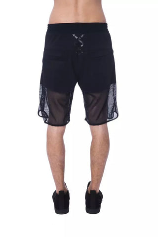 Elevate Your Style With Chic Transparent-panel Shorts