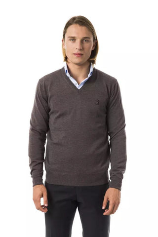 Exquisite V-neck Embroidered Merino Sweater