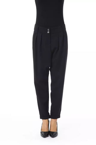 Elegant Oversized Black Trousers