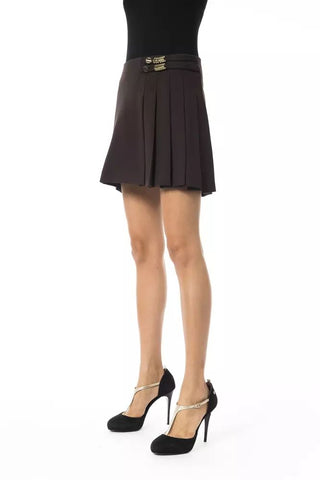 Chic Brown Tulip Short Skirt