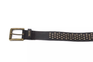 Elegant Black Leather Belt