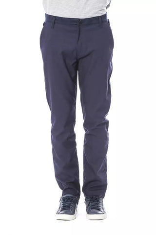 Elegant Blue Classic Trousers