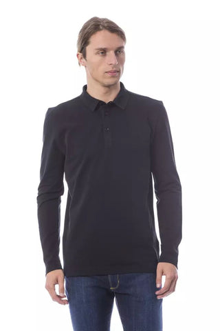 Elegant Embroidered Long Sleeve Polo Shirt