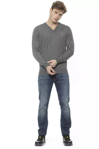 Exquisite Cashmere V-neck Mens Sweater