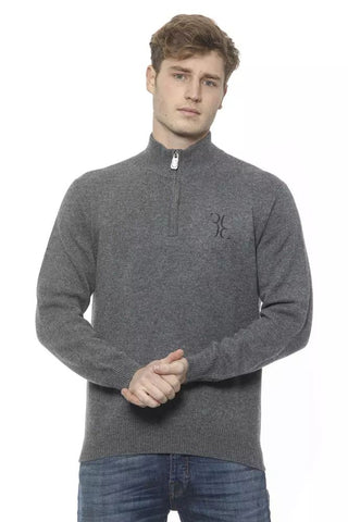 Elegant Cashmere Zip Cardigan For Men