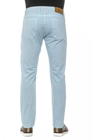 Sleek Slim Fit Cotton Blend Trousers