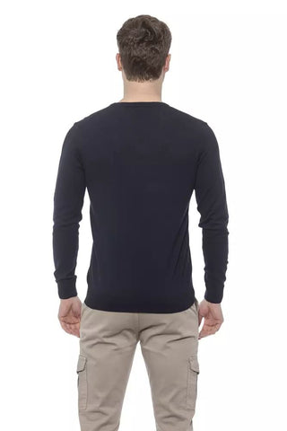 Elegant V-neck Cotton Sweater For Men