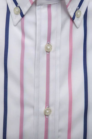 Elegant White Cotton Button-down Shirt