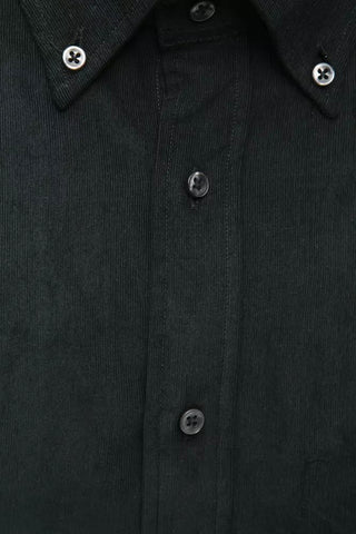 Elegant Black Button-down Cotton Shirt