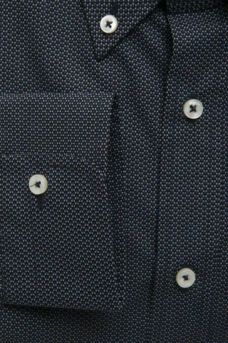 Elegant Black Cotton Button-down Shirt