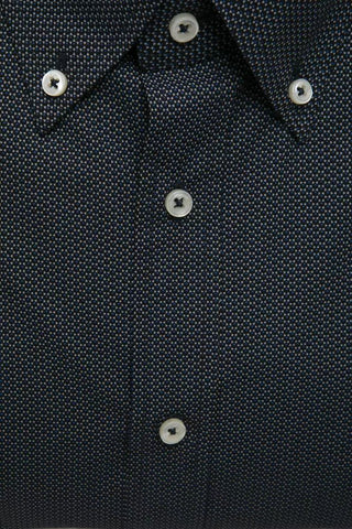 Elegant Black Cotton Button-down Shirt