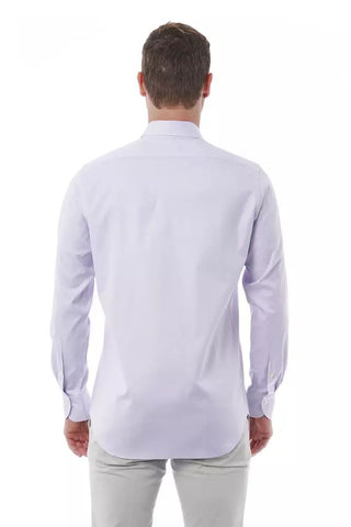 Elegant Pink Italian Collar Shirt - Regular Fit