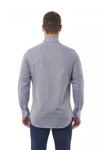 Elegant White Italian Collar Shirt - Regular Fit