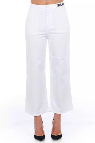 Chic High-waisted Cropped Trousers