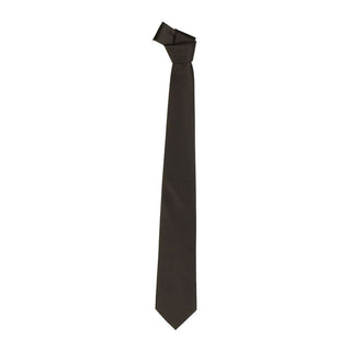 Silk Point Pin Tie In Luxurious Brown