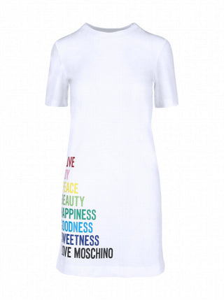 Chic Logo-Printed Cotton Dress