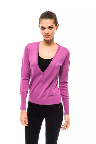 Purple Wool Women Sweater