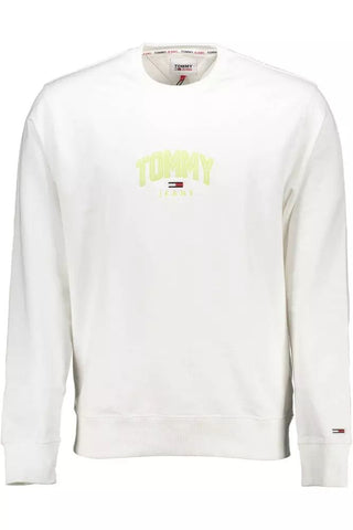 Tommy Hilfiger Clothing White / XXL Elegant White Embroidered Logo Sweatshirt