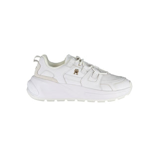 White Polyester Sneaker