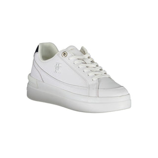 White Polyester Sneaker