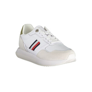 White Polyester Sneaker